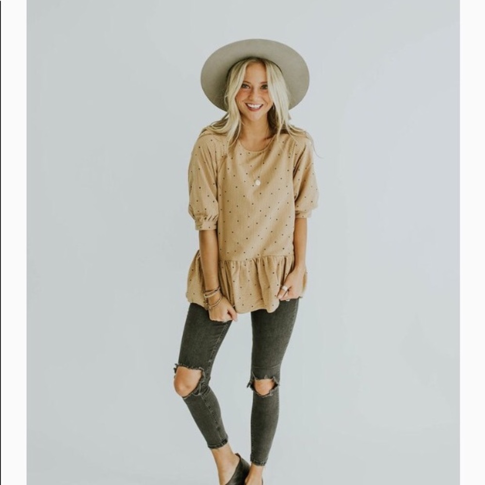 Brand new, unworn Roolee Peplum